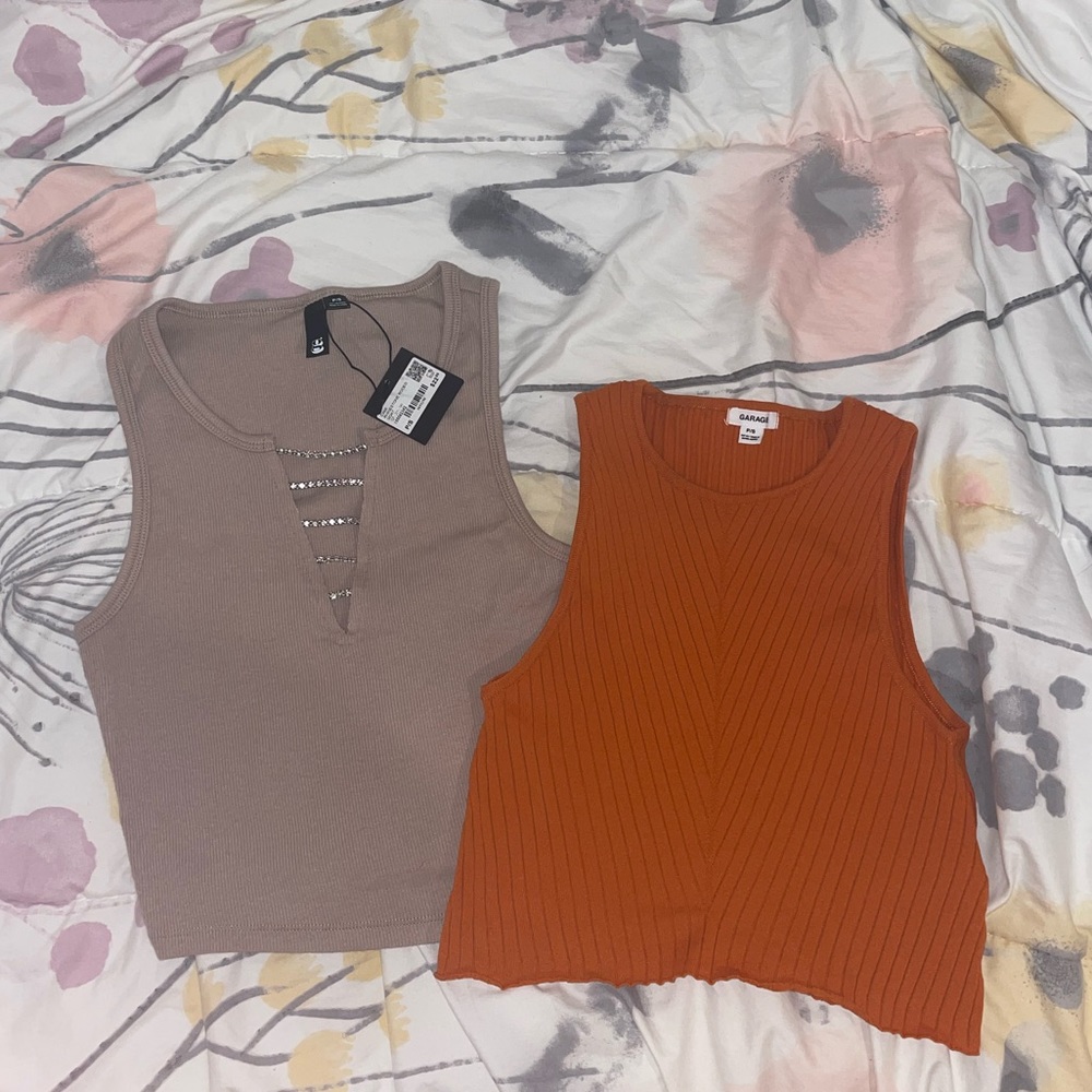 Two crop tops from garage